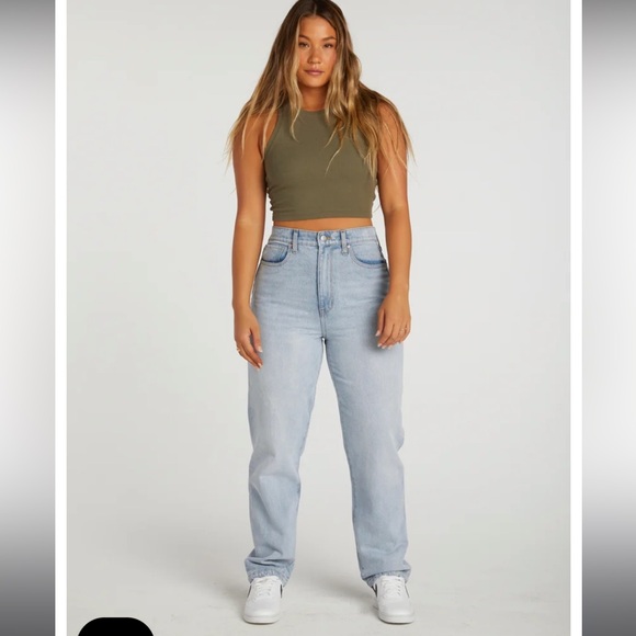 RSQ Womens 90s Jeans High Waist Rigid light denim Straight Leg Size 27 - Picture 6 of 15